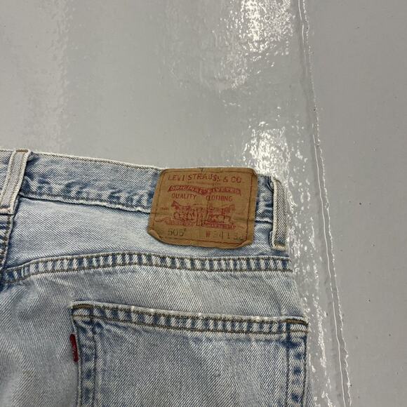 Vintage Y2k Levis's 505 Blue Regular Fit Jeans 32x32 - Picture 6 of 7